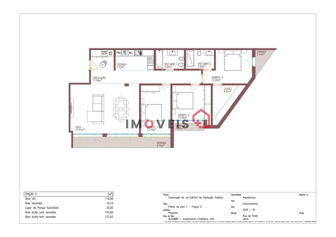 Apartamento T3 – centro da cidade-21
