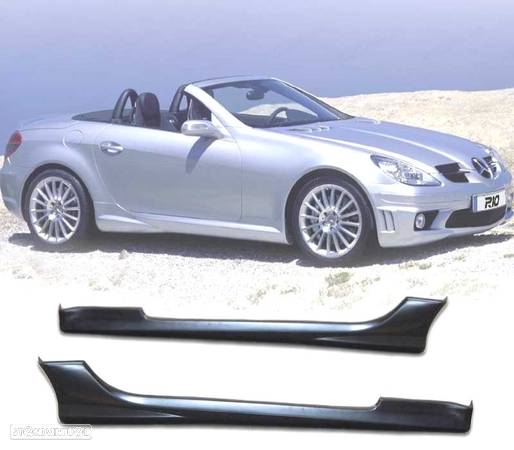 EMBALADEIRAS PARA MERCEDES SLK R171 LOOK AMG 04-10 PRETO - 1