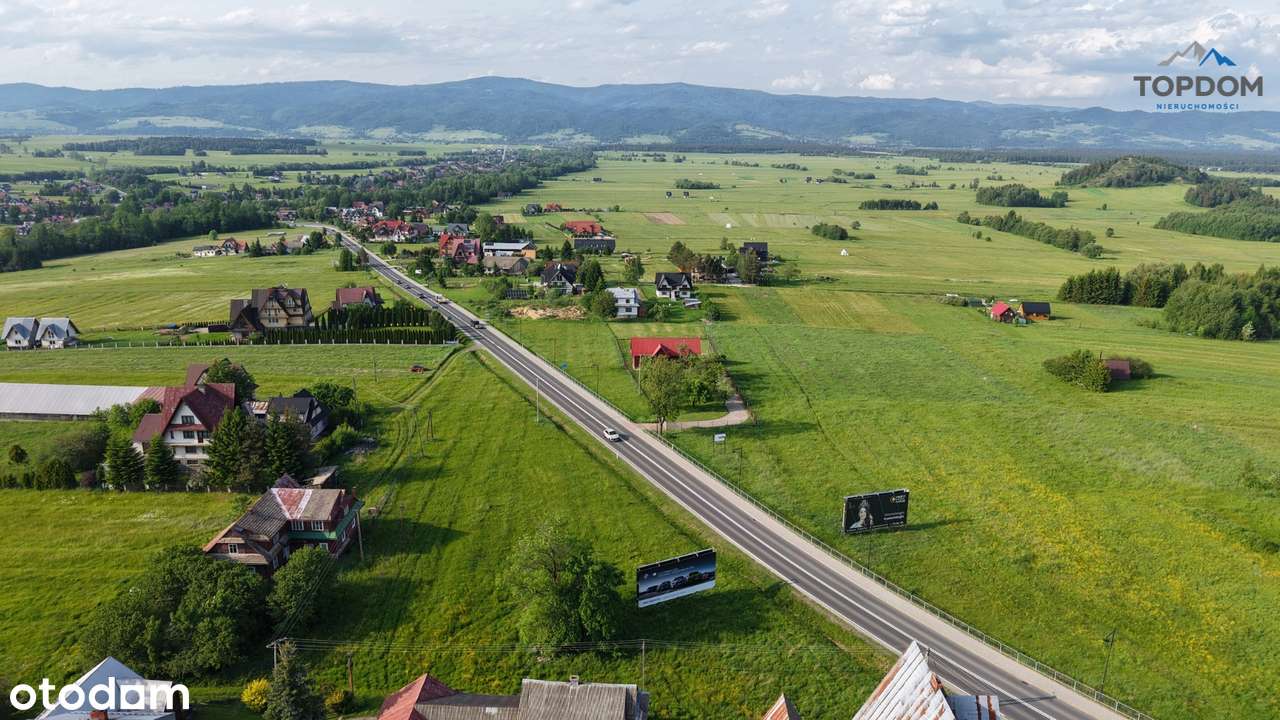 Działka inwestycyjna przy drodze głównej tuż przed Białką Tatrzańską-9