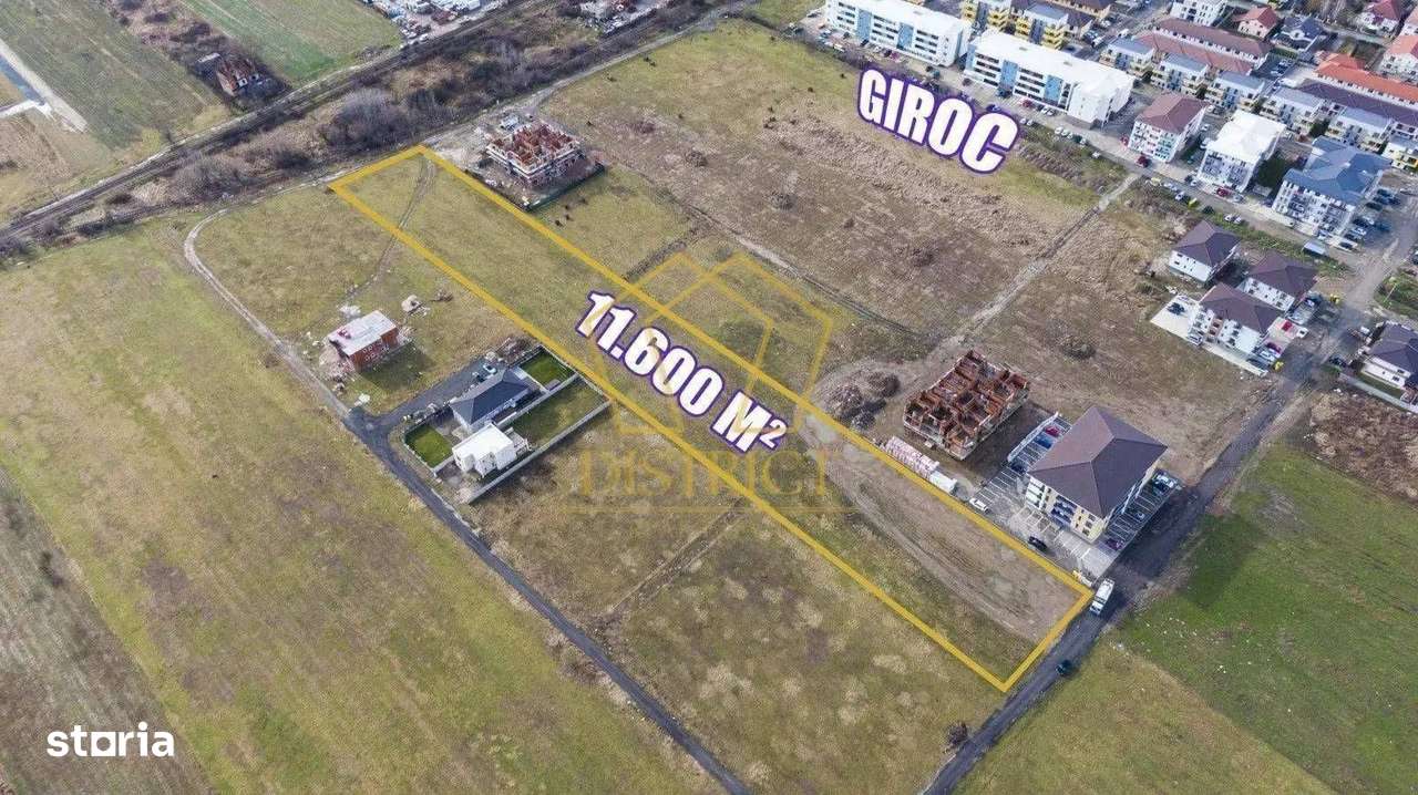 Teren arabil intravilan pentru PUZ 11.600mp | Giroc - Imagine principală: 2/7