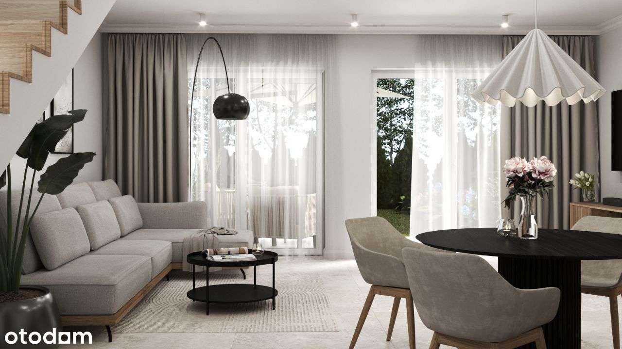 Domy 90 m² + 25 m² strychu,energooszczędna pompa ciepła, fotowoltaika - Pełny obrazek: 5/10