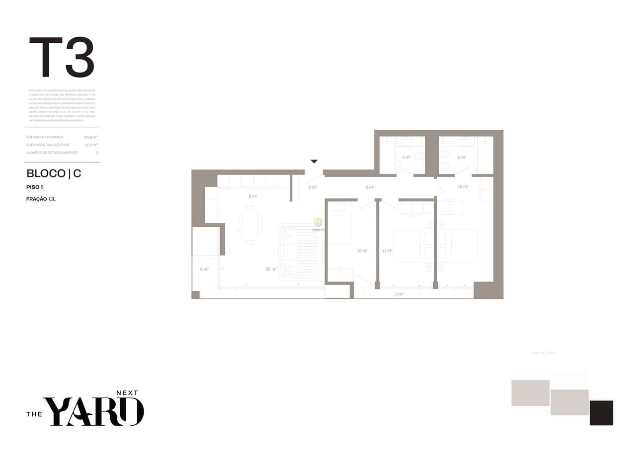 T3 Novo Condº reservado junto a Marina da Afurada com vistas privilegi - Grande imagem: 2/17