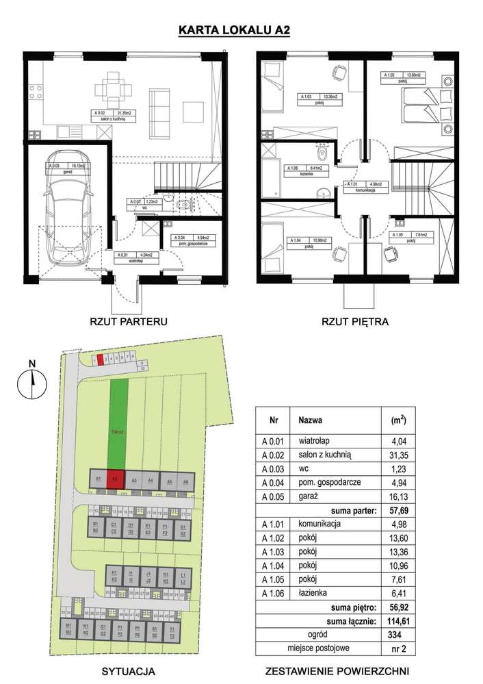 Dom w Mirkowie, 5 pokoi z garażem dodatkowym MP i ogrodem.-2