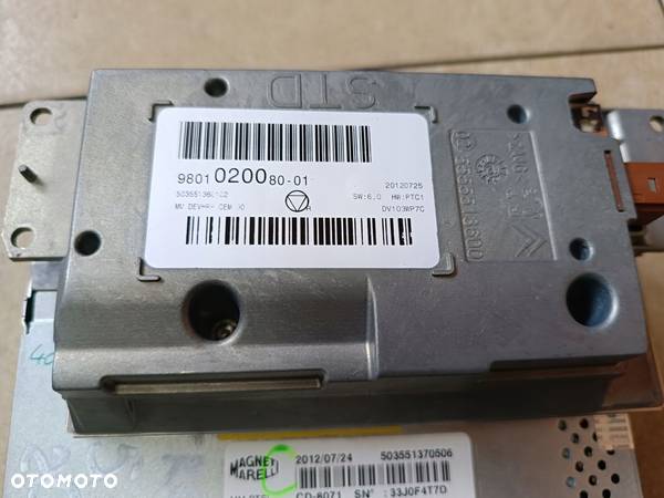 CITROEN C5 X7 LIFT CD RADIO NAVI WYŚWIETLACZ 96785064ZD - 7