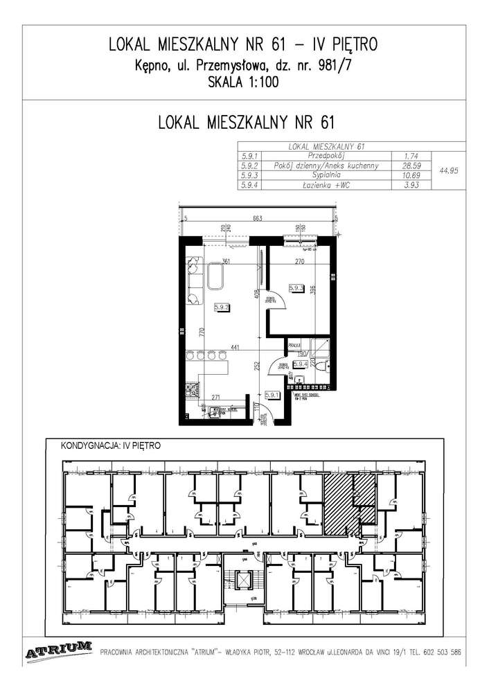 Osiedle Lawendowe 2 pokoje pow. 44,95 m2
