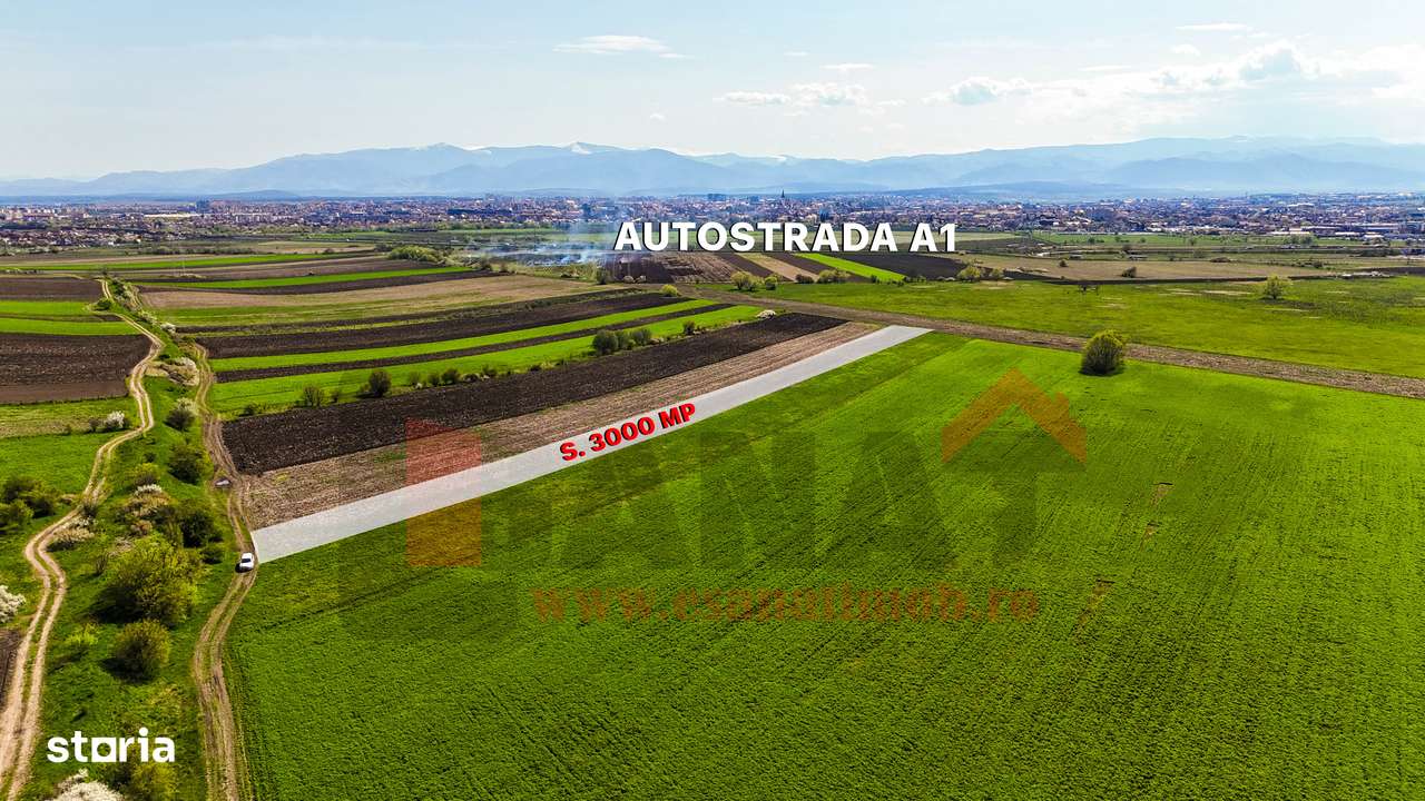 Teren 3.000 mp cu panorama superba asupra Sibiului |SkyVideo-1