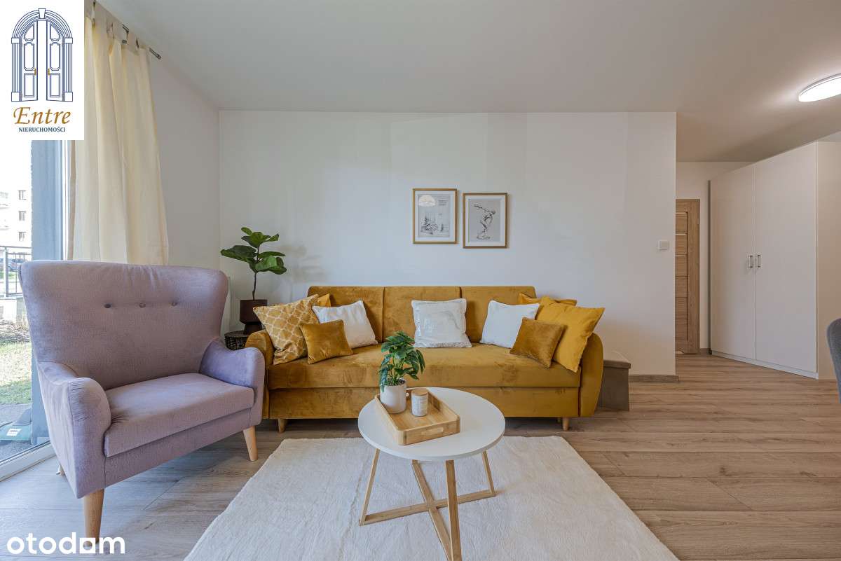 Dwupokojowe z ogródkiem w nowym budownictwie.-1