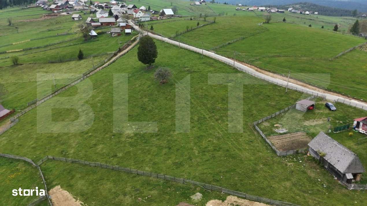 Teren 10.000 mp, cu 2 case, de vacanta, zona Maguri-Racatau