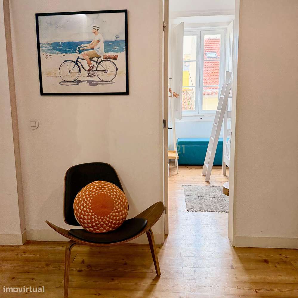 T2 de charme na Graça – Totalmente mobilado e remodelado - Grande imagem: 3/18