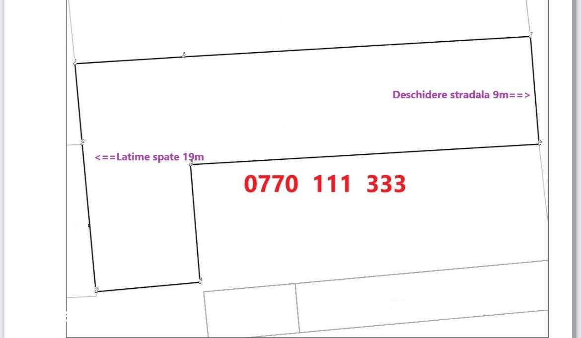 Teren suprafata 477mp, zona Centrala - Imagine principală: 1/1