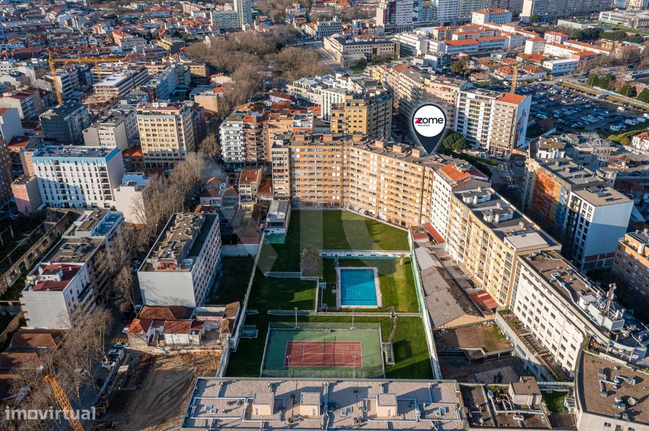 T3 Centro Matosinhos,Condomínio fechado,com varandas, garagem,arrumos-55