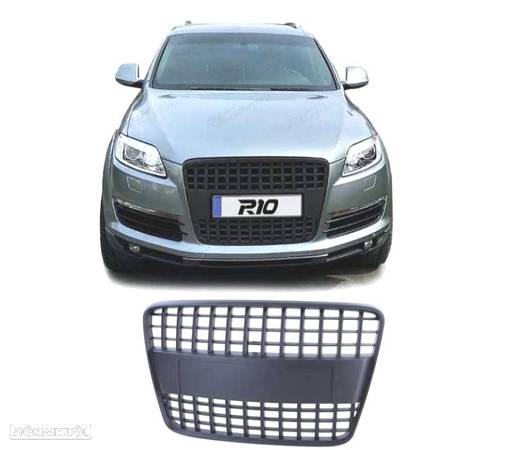 GRELHA FRONTAL SEM SÍMBOLO PARA AUDI Q7 05-09 PRETA - 1