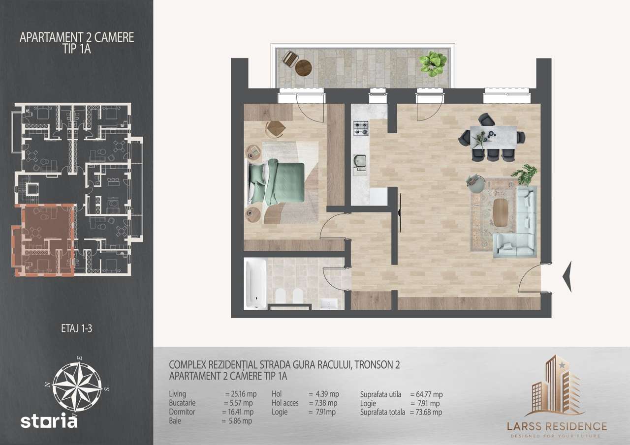 Apartament 2 camere Theodor Pallady,Metrou,Langa scoala Victor Brauner - Imagine principală: 5/9