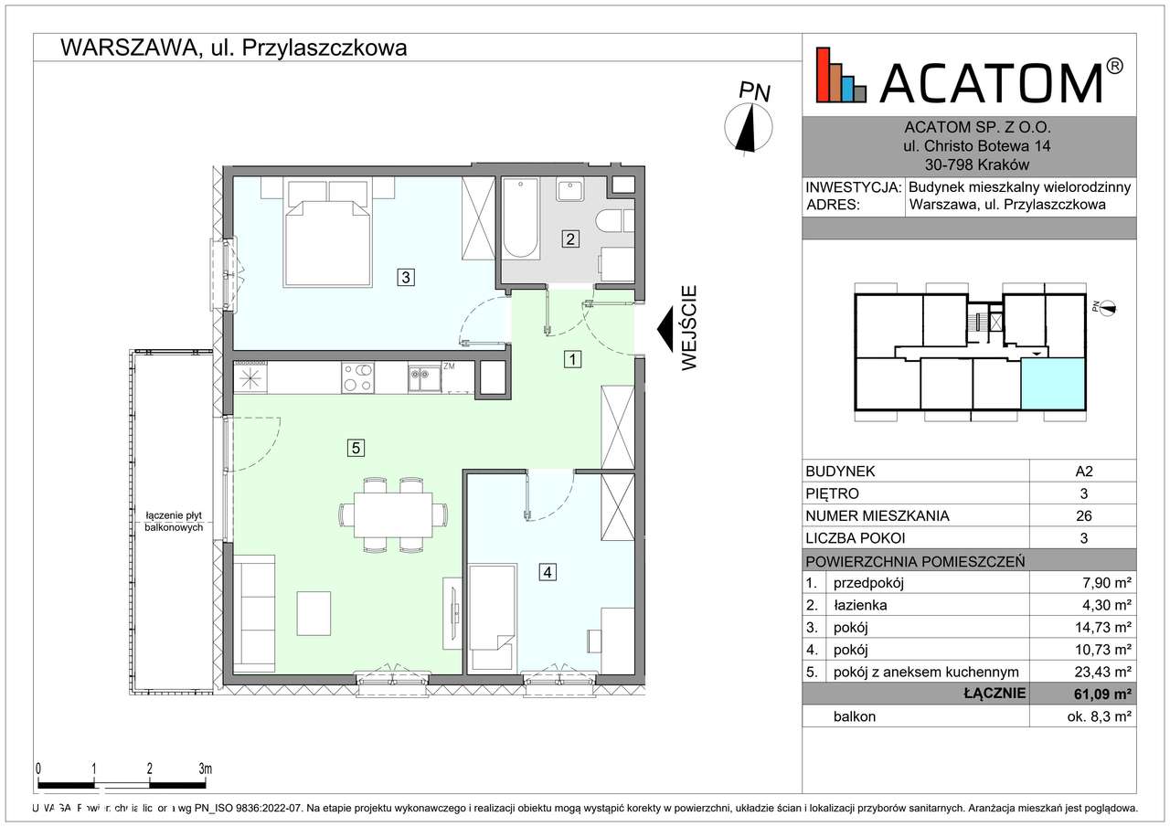 Wawer Go 2.0 | mieszkanie 3-pok. | A2_M26 - Pełny obrazek: 3/8