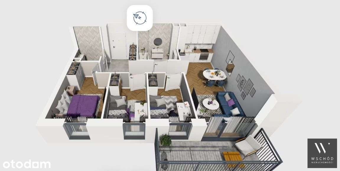 Komfortowe 4 pokoje + balkon| Promocja-1