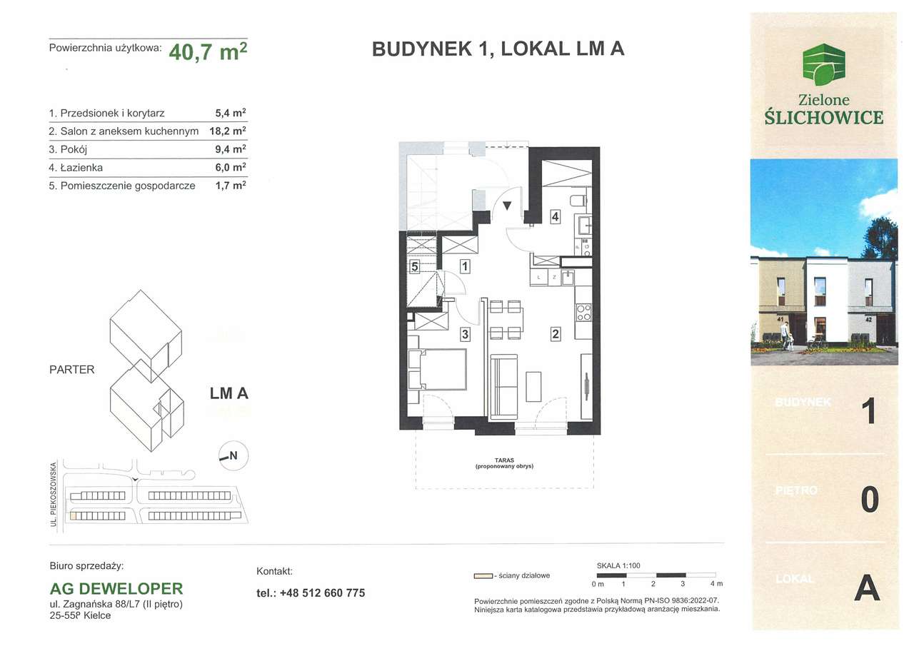 Bezczynszowe mieszkanie z ogrodem w Kielcach - Pełny obrazek: 4/4