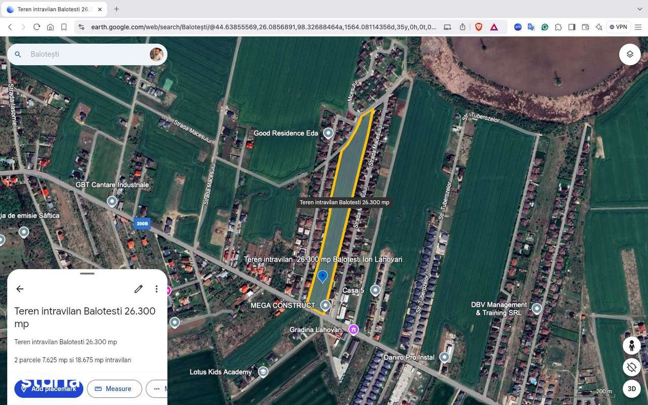 Teren intravilan 26.300 mp Saftica Balotesti - PUZ în lucru-12
