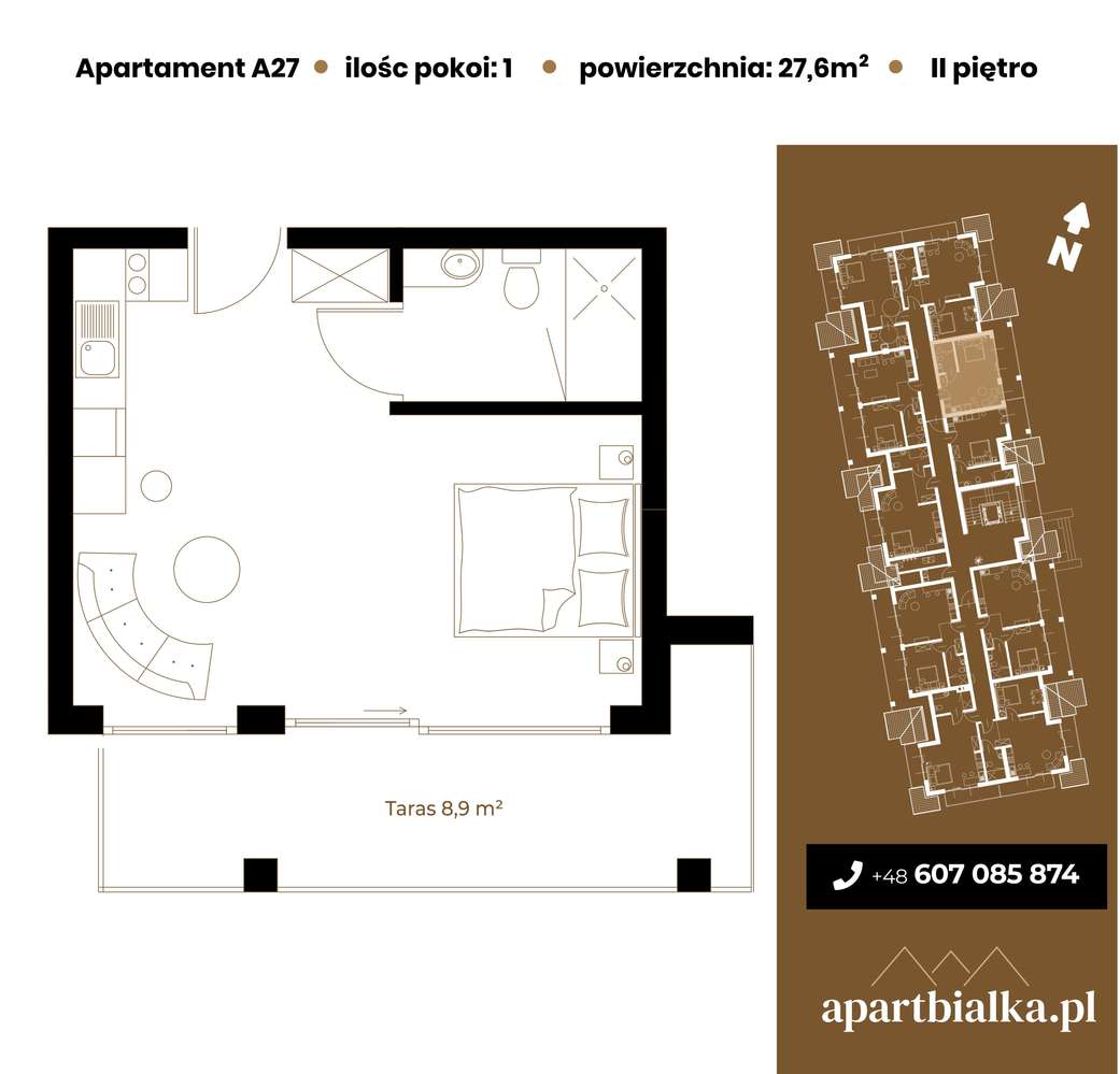 Aparthotel Białka Tatrzańska | 1-pok. | A27 - Pełny obrazek: 2/7