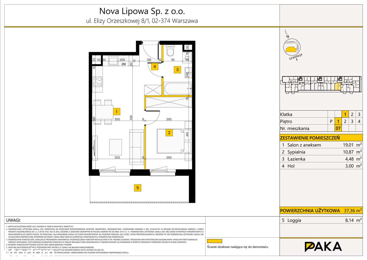 Nova Lipowa | mieszkanie 2-pok. | 7 - Pełny obrazek: 2/7