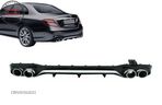 Difuzor Bara Spate cu Ornamente Toba Mercedes E-Class W213 (2016+) E53 Design Silv- livrare gratuita - 17