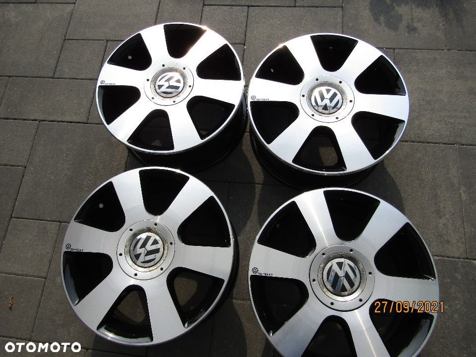 FELGI VW TOURAN 1T0 GOLF PASSAT CADDY 5X112 6,5X16 ET 50 ŚRODEK 57 MM  ORYGINAŁ NR.1T0601025C - 1