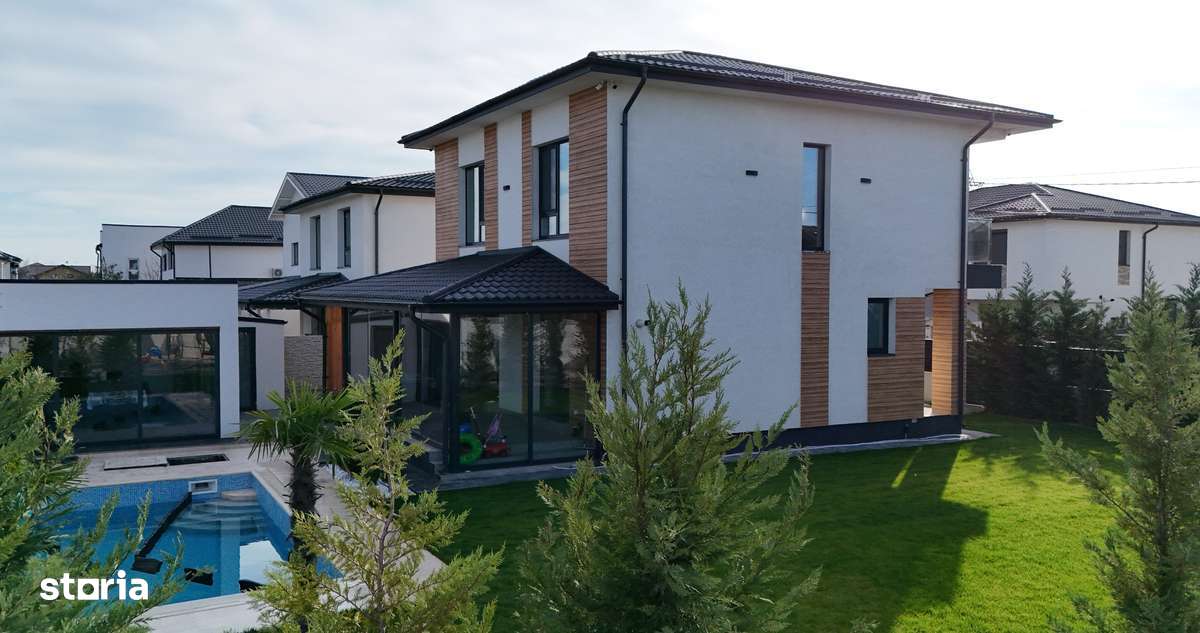 Casă modernă Berceni Ilfov cu piscină 5 camere, gata de mutat - 800 mp - Imagine principală: 4/20