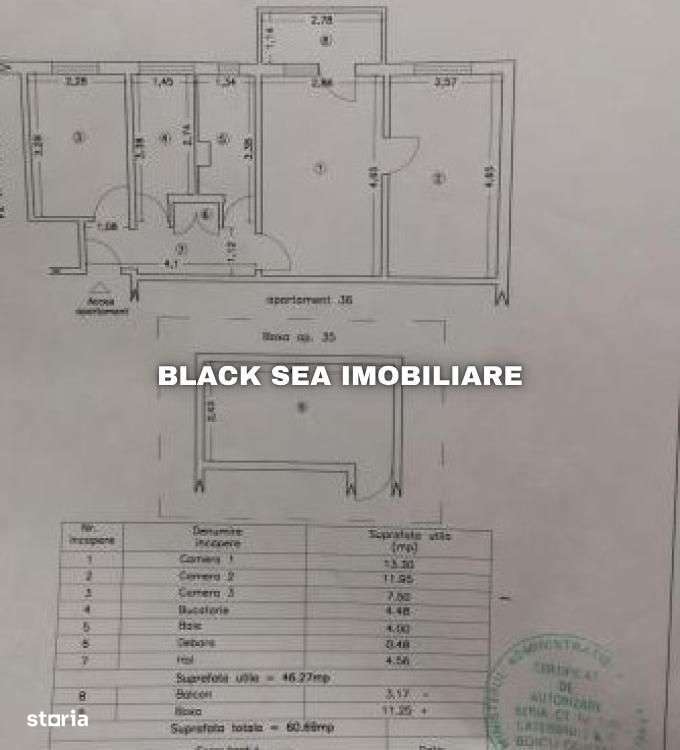 Apartament 3 camere– zona Km 4-5, Constanța - Boxa - Ocazie - Imagine principală: 1/6