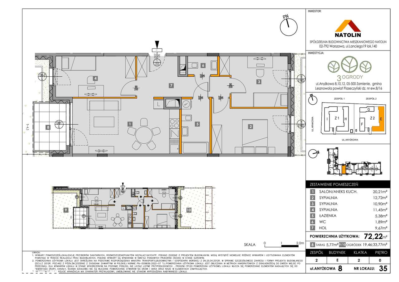 wyjątkowe 4-pok. mieszkanie 8_35 - Pełny obrazek: 2/7