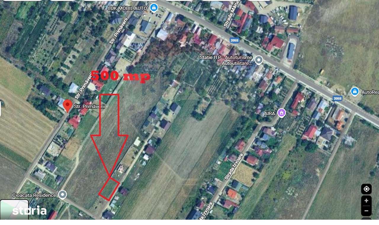 Teren 500mp racordat la apa si curent electric in Campineanca - Imagine principală: 1/3