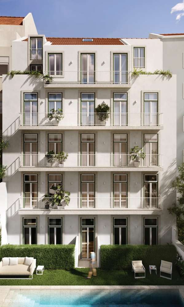 LISBOA, T2 Duplex penthouse com piscina e jardim comum,-2