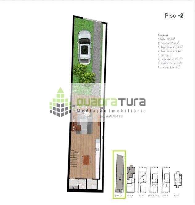 Apartamento T1+1 Duplex com JARDIM | Av. Fernão Magalhães | Porto - Grande imagem: 5/11