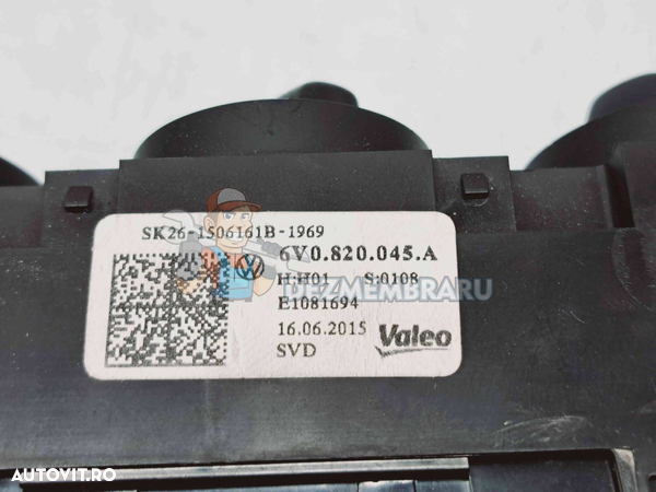 Panou comanda clima Skoda Fabia 3 (NJ3) [Fabr 2014-2022] 6V0820045A - 2