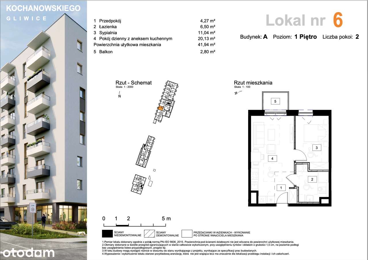 Osiedle Kochanowskiego | A6 | 2 pok. | PROMOCJA - Pełny obrazek: 2/7