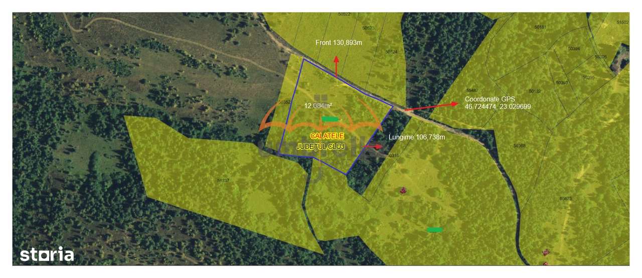 Teren de vanzare extravilan Calatele Padure 12.084m²31€ m² - Imagine principală: 2/4