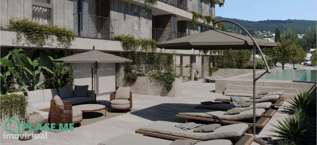 Apartamento T0 NOVO em condomínio fechado junto ao Parque da Rodovia-21