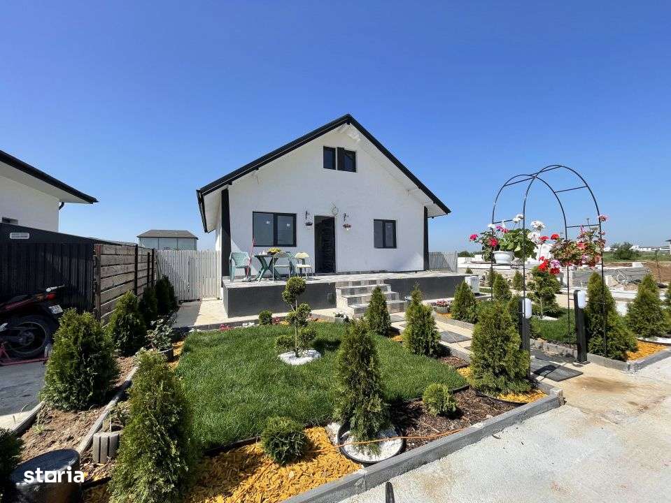 Clinceni, casa pe parter, 80mp, 3 camere, 2 bai, utilitati - Imagine principală: 1/15