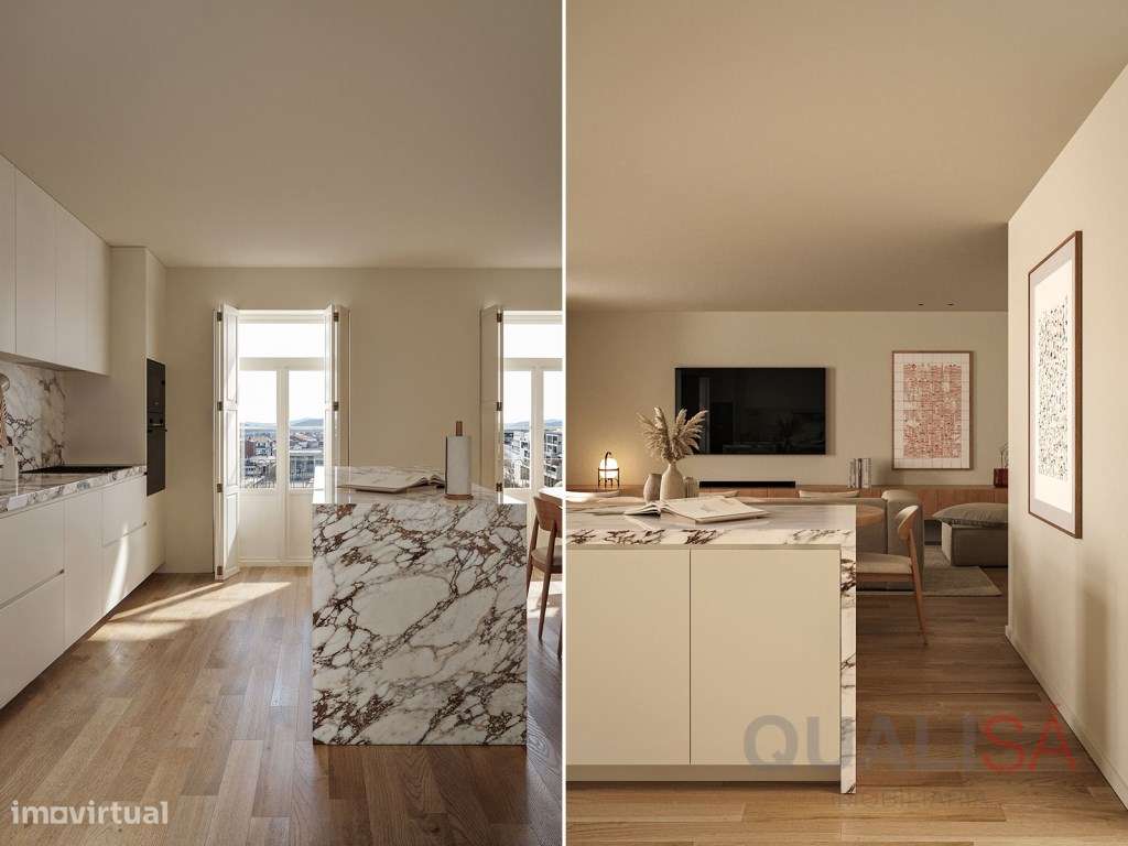 Apartamento T3 duplex com varanda em prédio novo no centro históric... - Grande imagem: 2/29