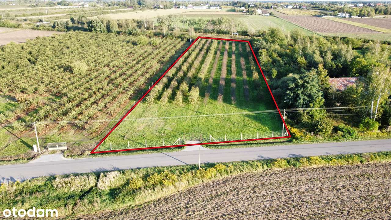 Działka 6439 m² z MPZP pod dom, 300 m do stacji ŁKA