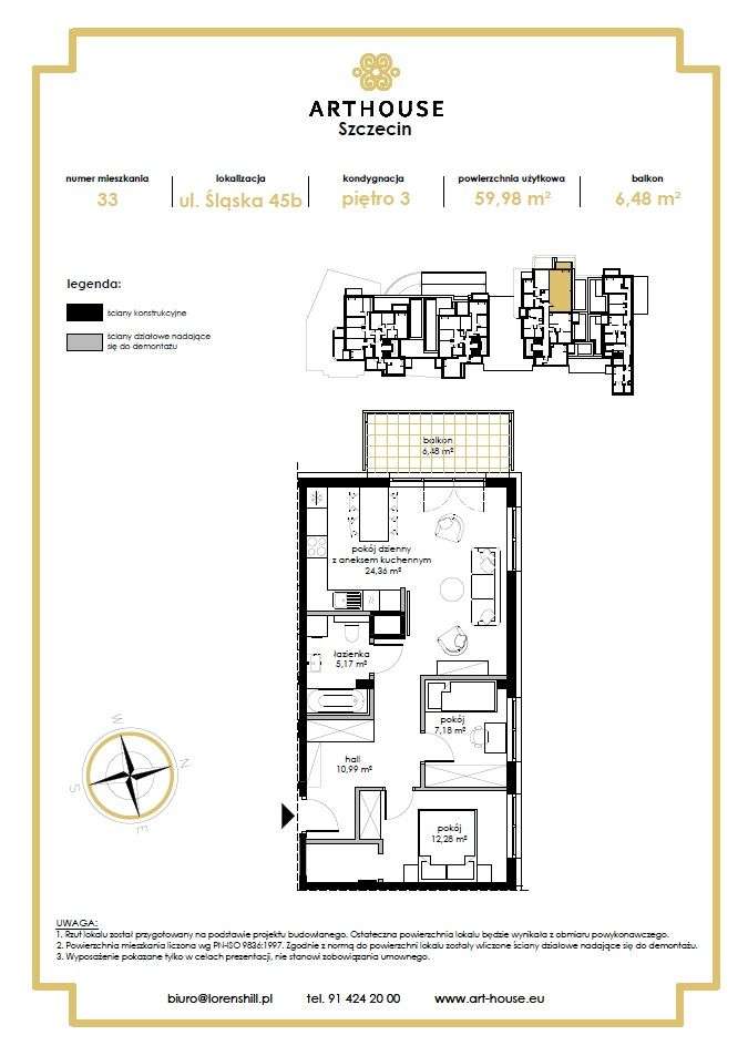 3-pokojowe mieszkanie w prestiżowym projekcie - Pełny obrazek: 2/7