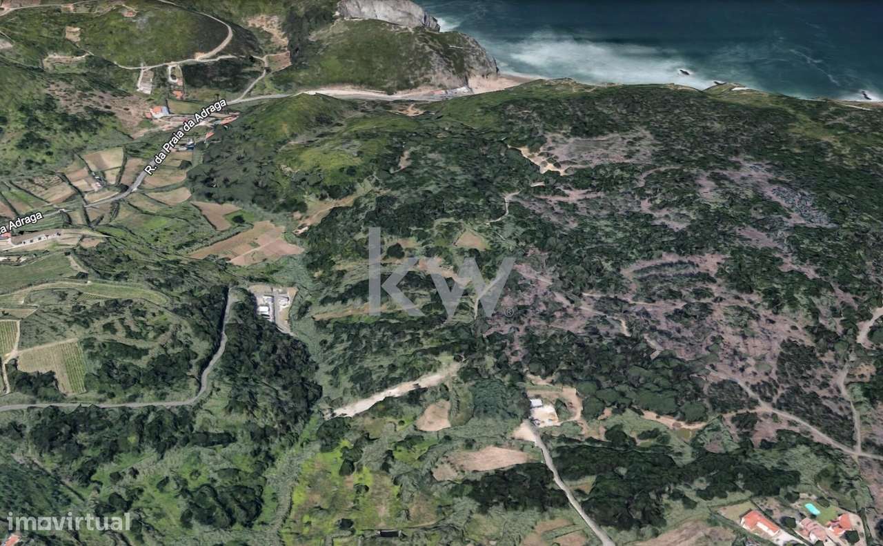 Terreno rústico de 1,120 m2 situado entre a Praia da Adraga e Almoçage - Grande imagem: 5/6