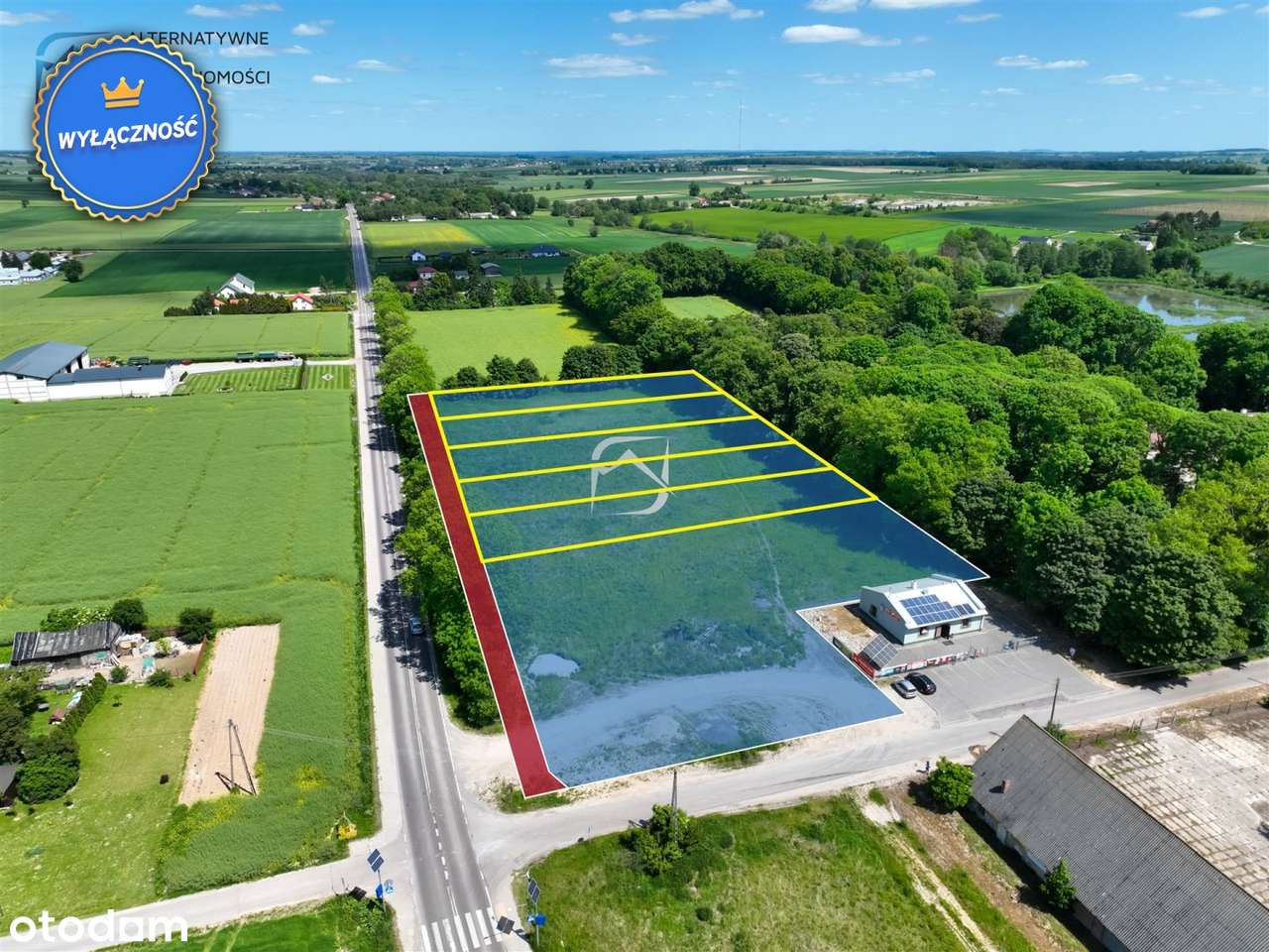 5 działek- budowlano-usługowe-blisko Lublina - Pełny obrazek: 5/15