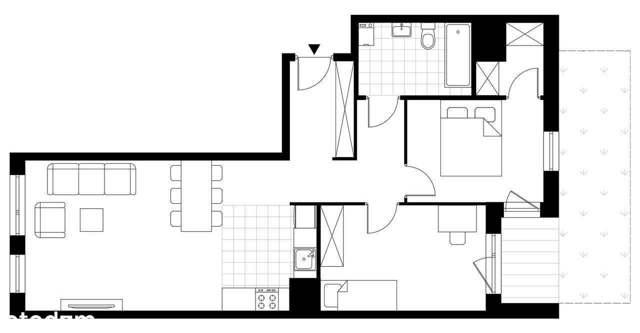 3-pokojowe mieszkanie 67m2 + ogródek Bez Prowizji - Pełny obrazek: 3/8