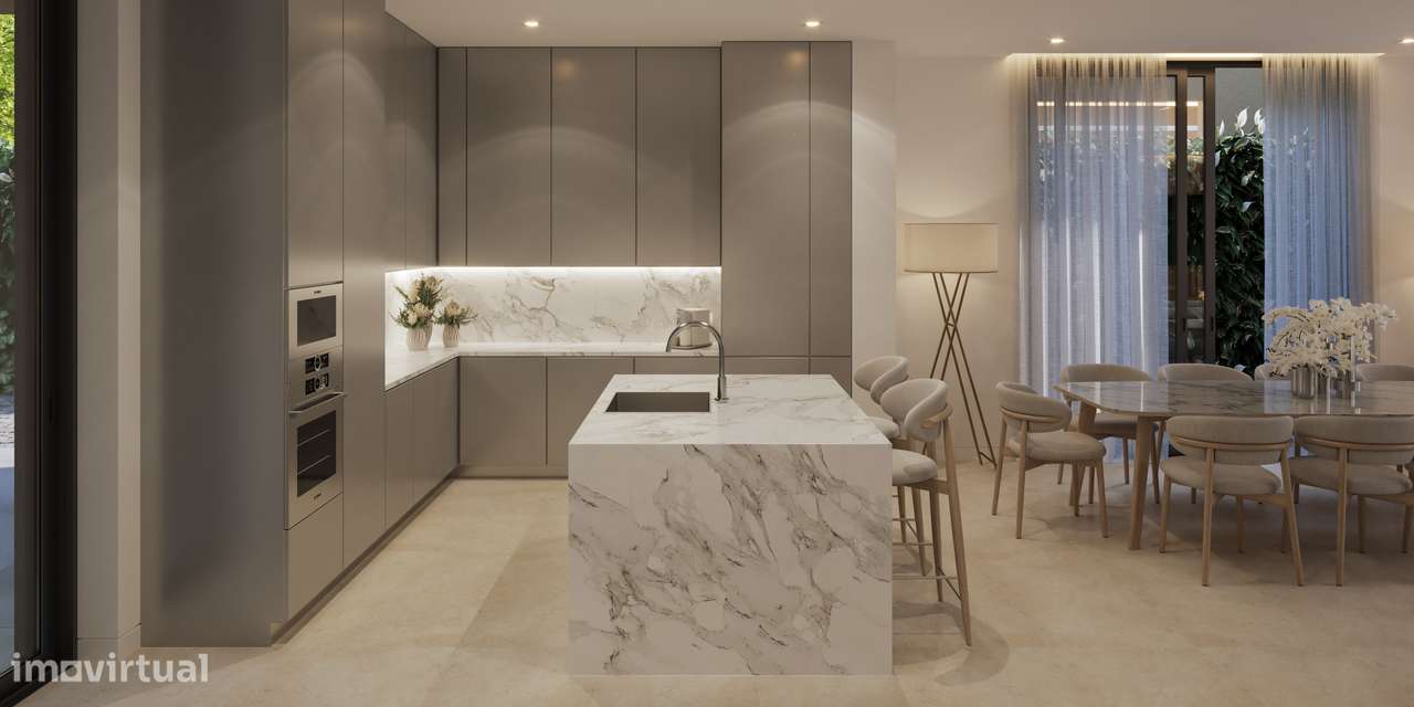 Moradia T4 com piscina, garagem e vista jardim-17