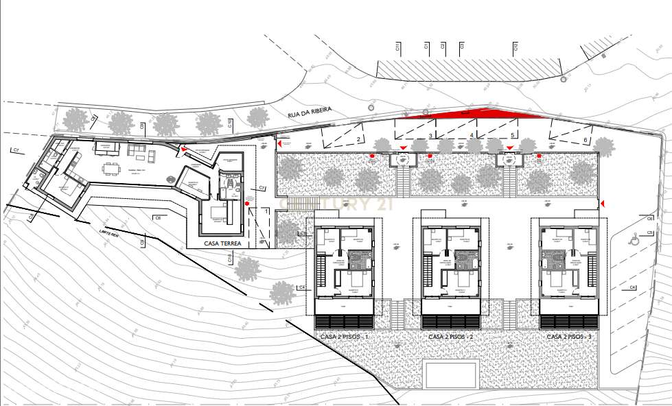 Terreno com Projeto Arquitetónico Aprovado para Quatro Moradias.-26