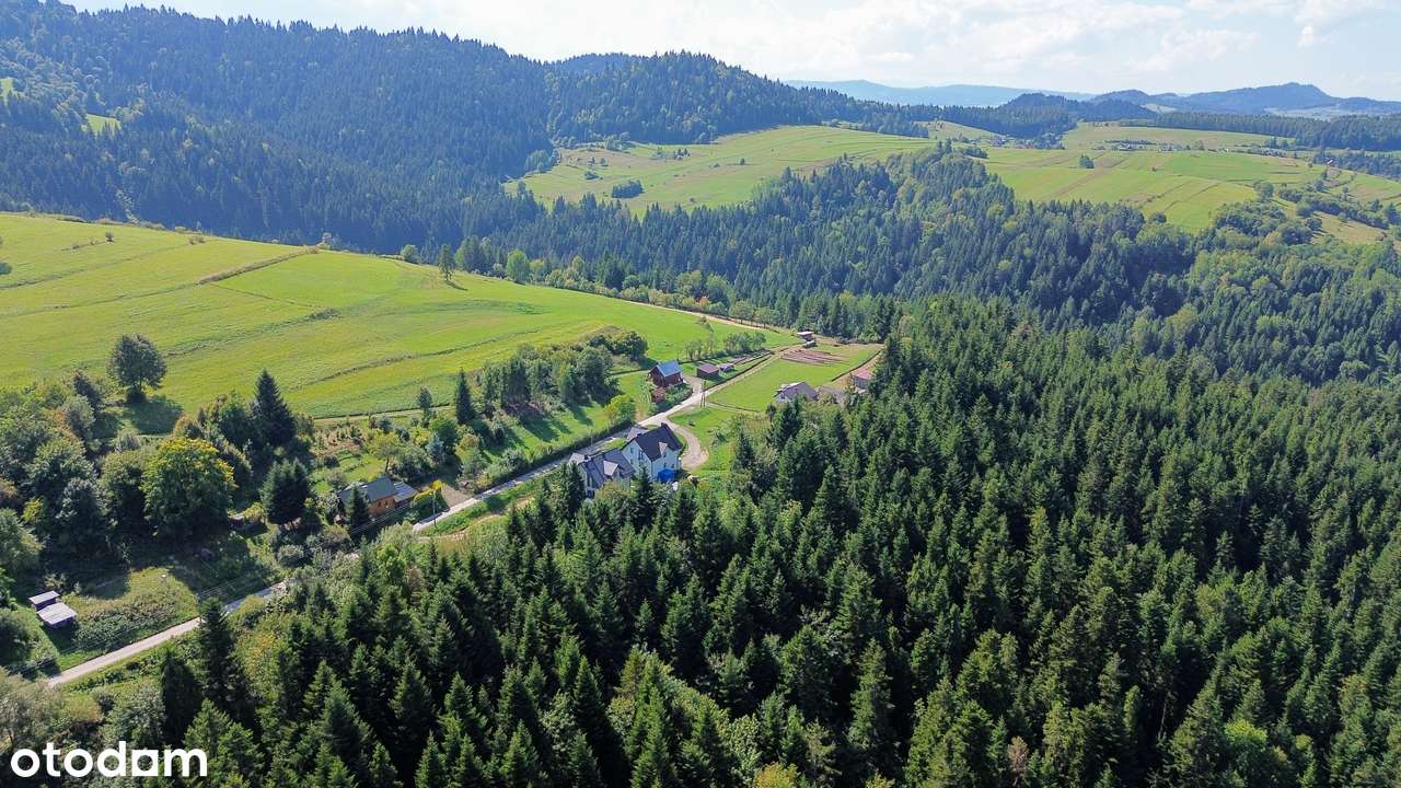 Budowlana działka w sąsiedztwie Pienin, gmina Krościenko nad Dunajcem.-9
