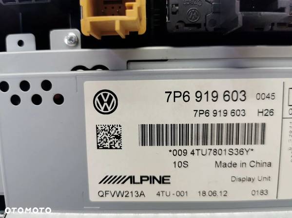 VW TOUAREG 7P 10-18R RADIO NAWIGACJA 7P6919603 ALPINE - 2