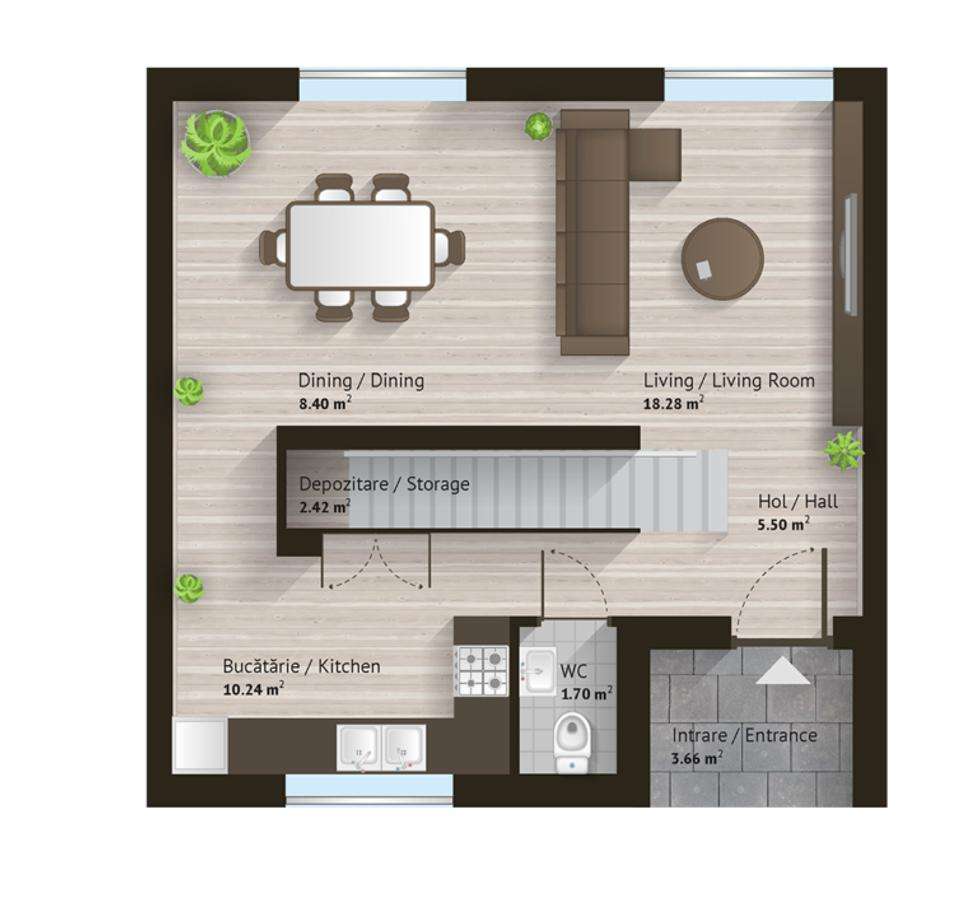 CUIB 1, LIZIERA DE LAC, FAZA 1 — CASA TA LÂNGĂ LAC, APROAPE DE PALLADY - Imagine principală: 3/23