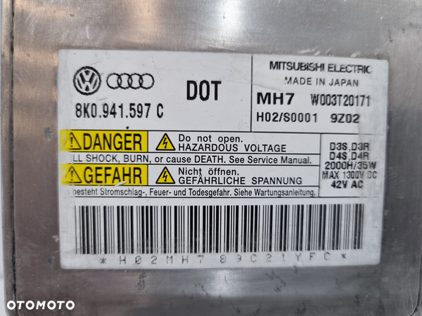 AUDI VW SKODA MODUŁ LAMPY PRZETWORNICA 8K0941597C - 3