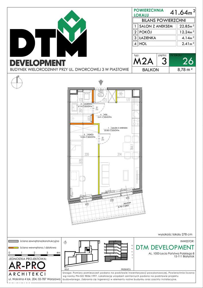 PIASTÓW CENTRAL 2-pokojowe mieszkanie 41,64 m2 + balkon-9