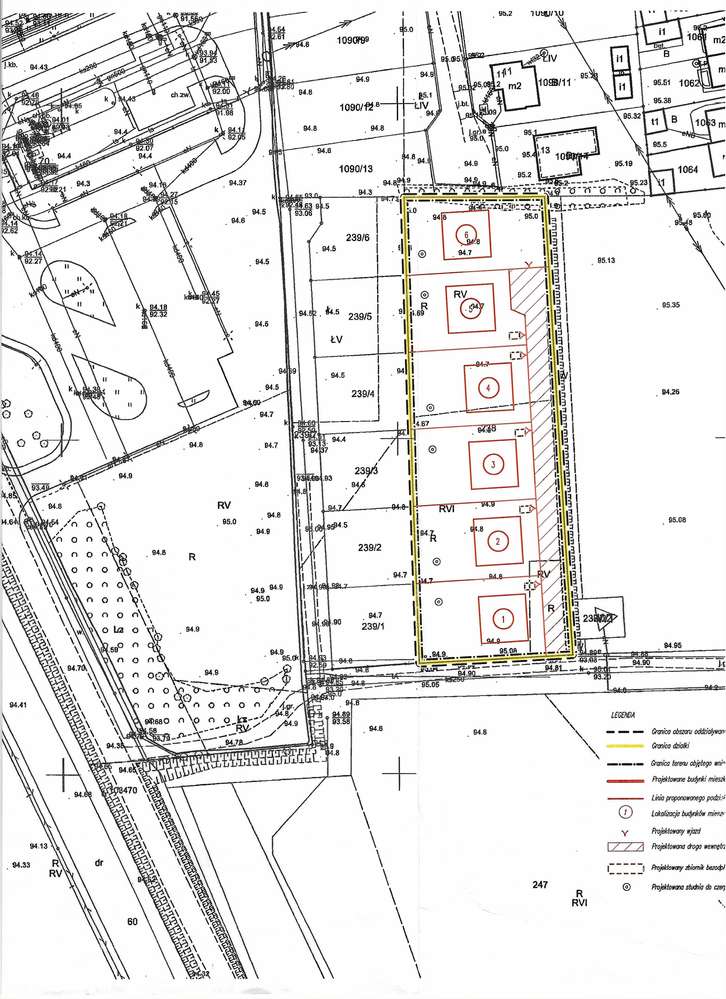 Działka budowlana pod inwestycję deweloperską, Rawicz, Dębno Polskie.-5